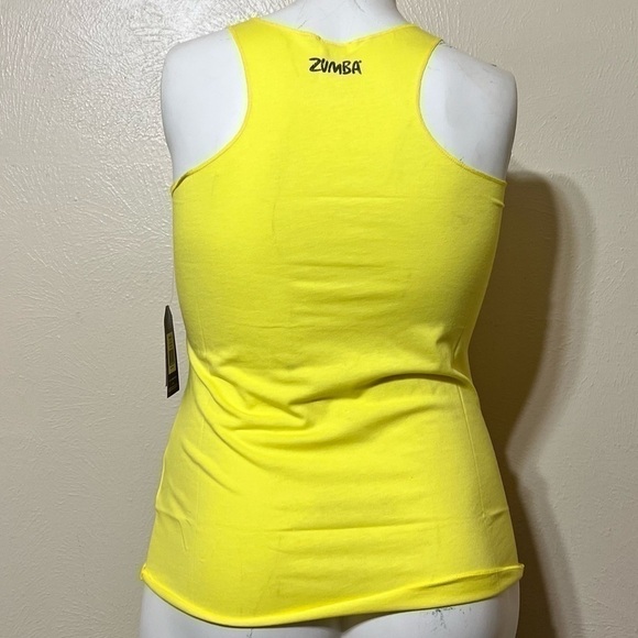 Zumba tank top 100% Real yellow. New with tag medium - Picture 7 of 7